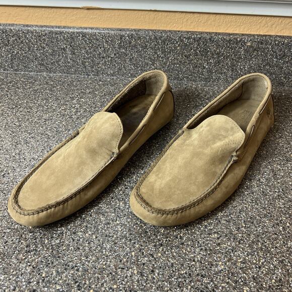 Timberland Eartkeepers Mens 12 M Beige Suede Loafer Comfort Casual Slip On Shoes - Picture 1 of 10